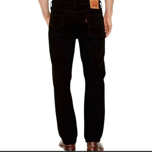 Levi’s Black 514 Jeans Sz 36x32 Slim Straight - Picture 3 of 17
